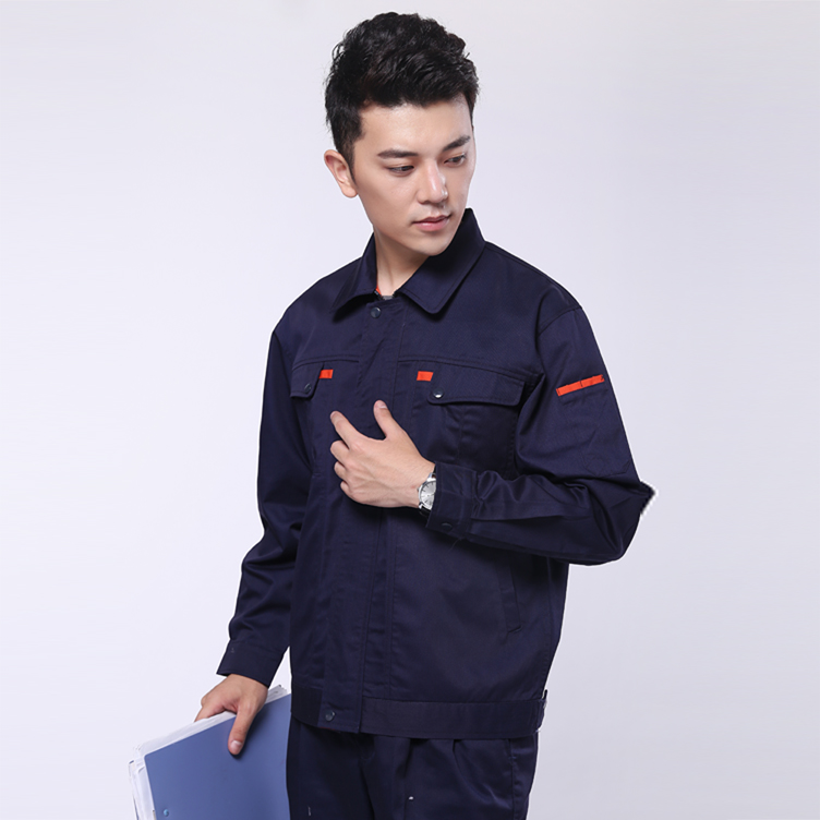 深藍色系列電子廠(chǎng)工作服圖片
