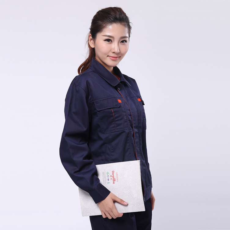 深藍色系列電子廠(chǎng)工作服圖片