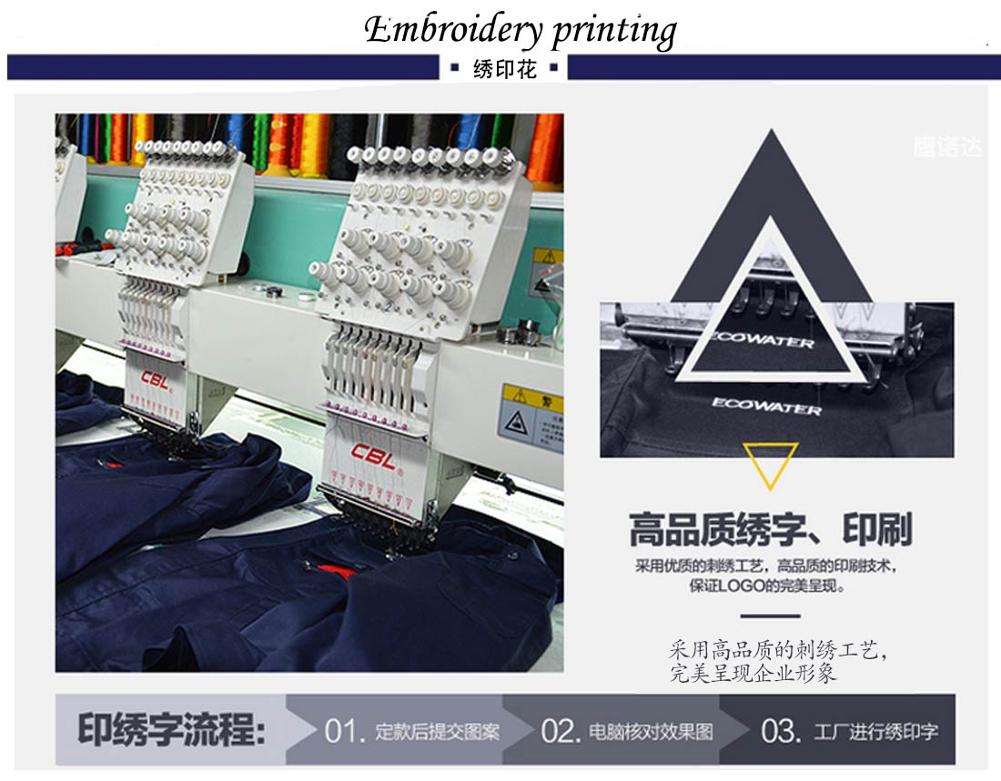 夏季新品短袖T恤工作服 紐扣裝飾 玫紅色純棉T恤衫工作服合作客戶(hù)效果展示 