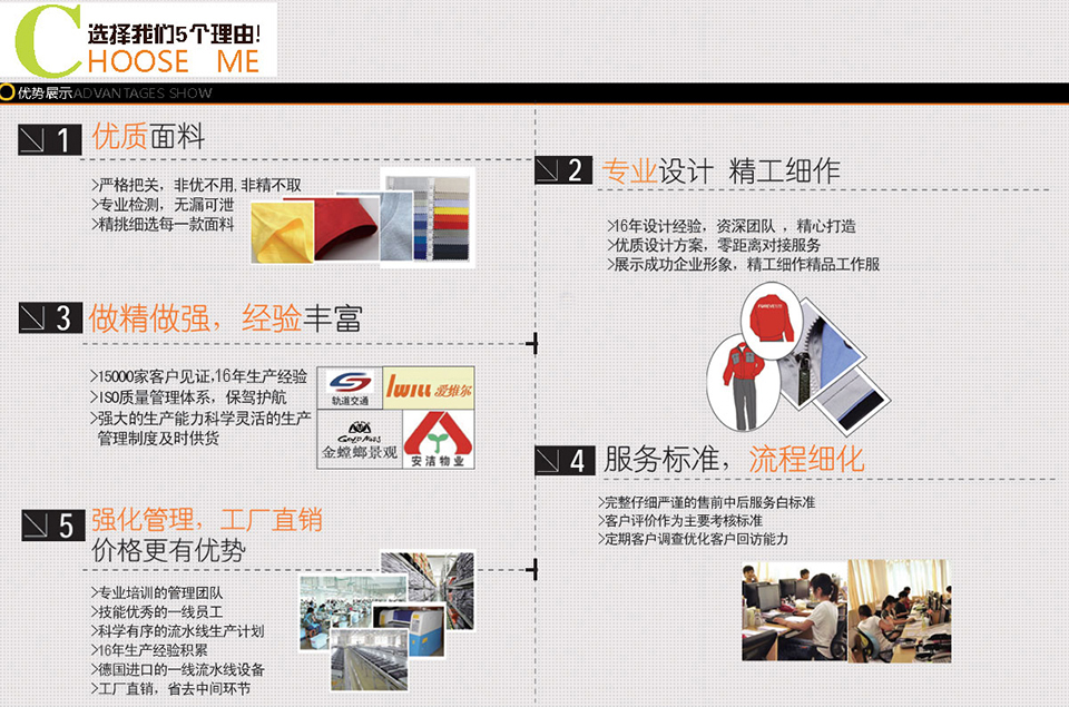 揚州工作服的五個(gè)定制流程步驟