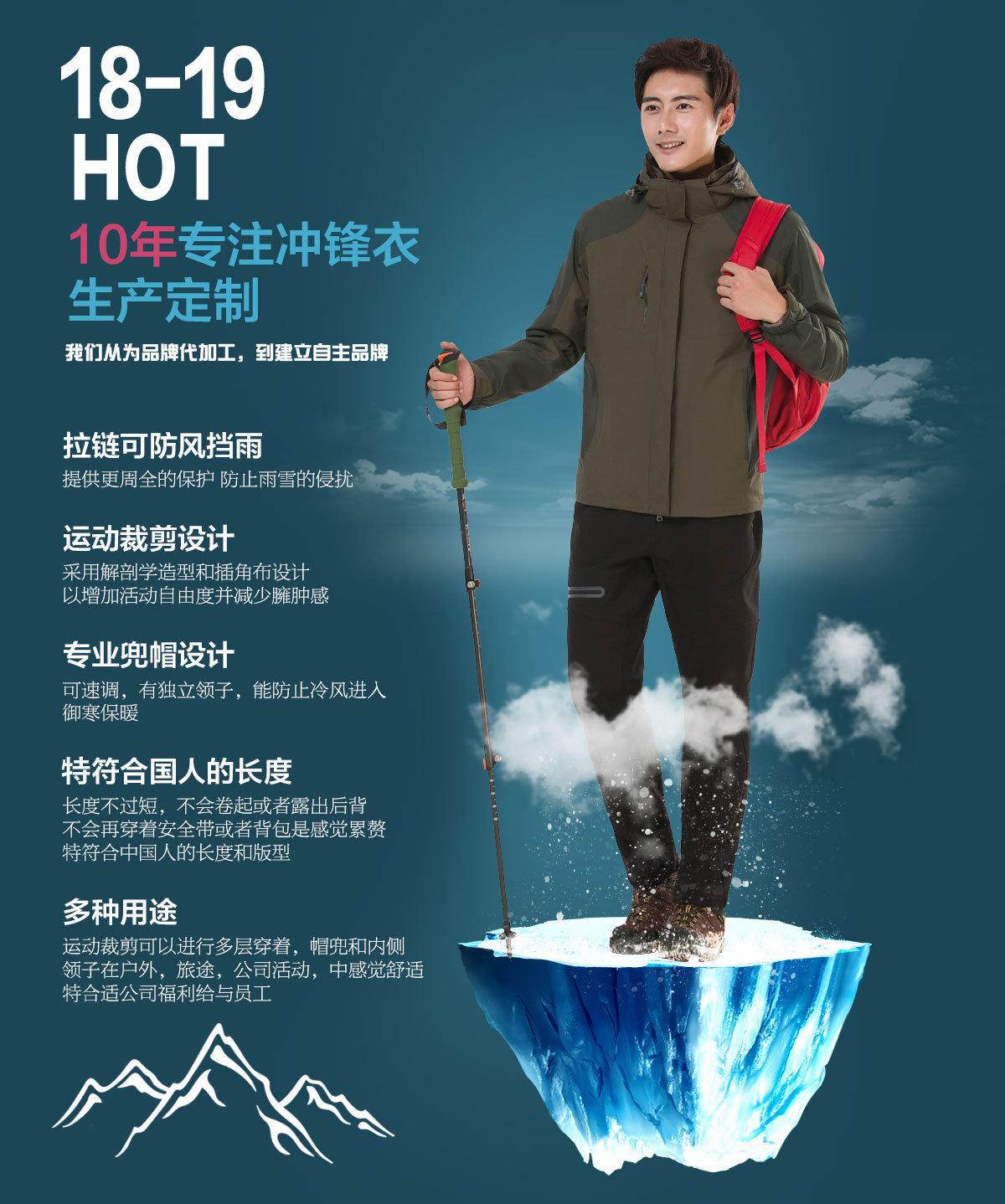 沖鋒衣生產(chǎn)廠(chǎng)家款式