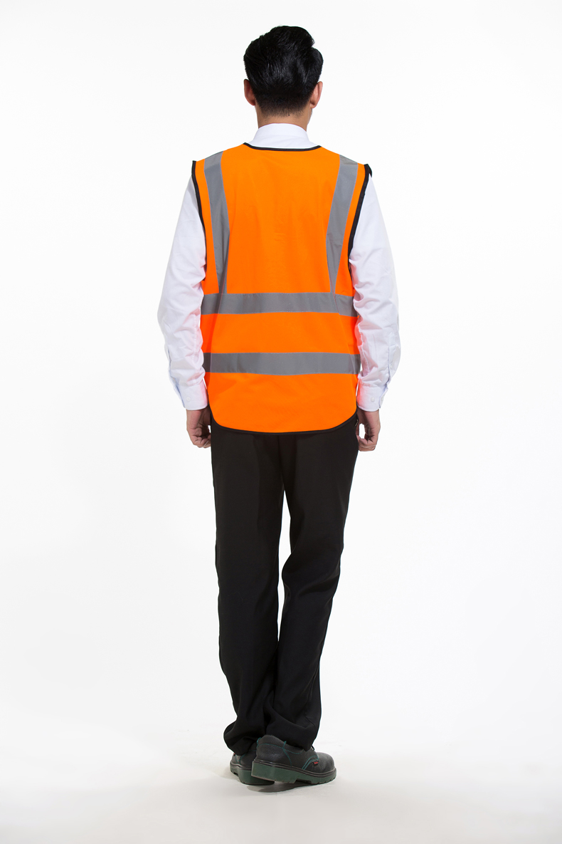 地鐵車(chē)站安檢員工作服反光馬甲