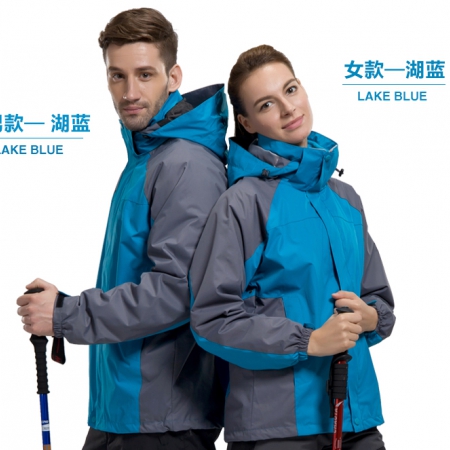 加絨加厚沖鋒衣男女秋冬外套情侶戶(hù)外防水透氣登山服CFDG1502