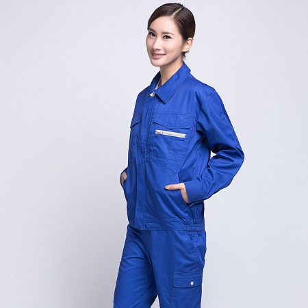 藍色春秋長(cháng)袖工作服AC12-4