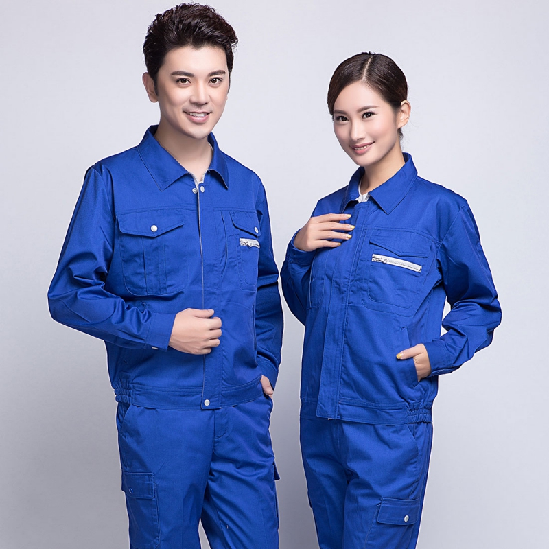 藍色春秋長(cháng)袖工作服AC12-4