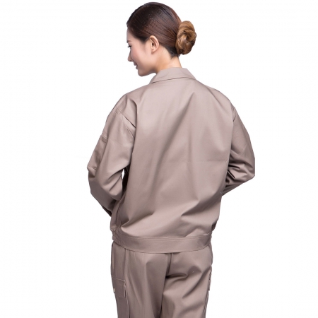 卡其色春秋長(cháng)袖工作服AC12-5