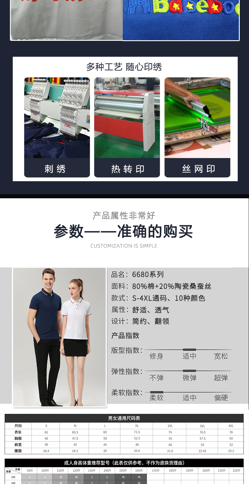 蘇州T恤衫詳細參數 蘇州T恤衫詳細參數