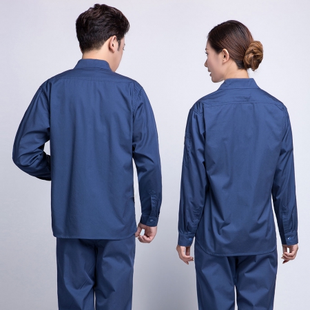 蟹青色夏季長(cháng)袖工作服AC10-1