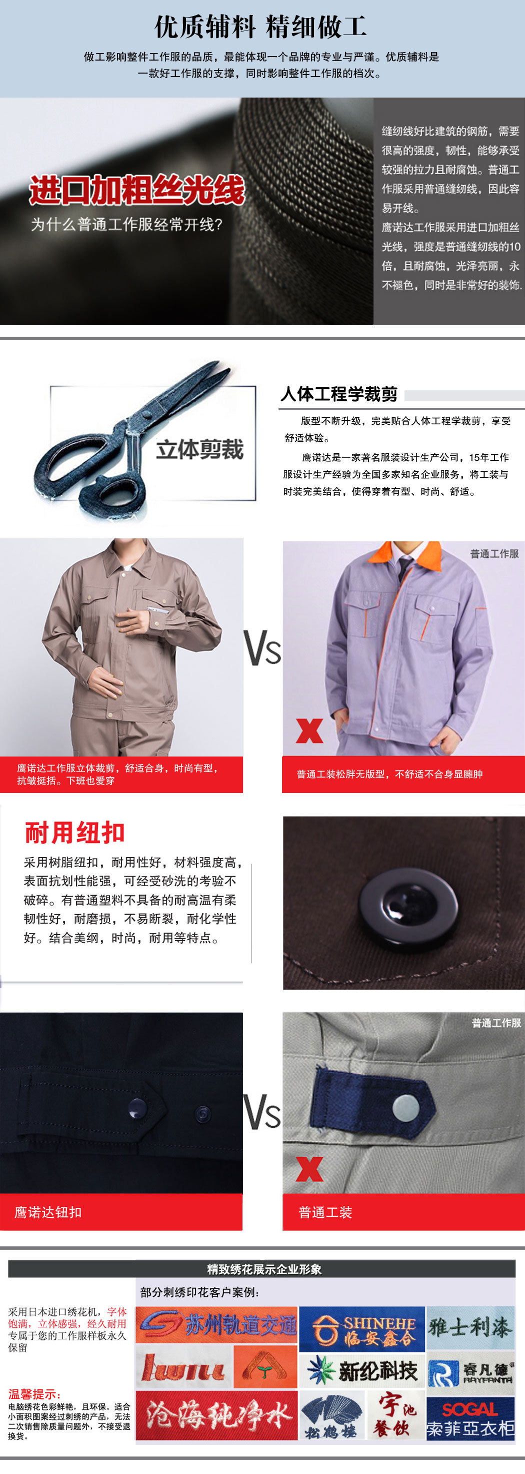 卡其色春秋長(cháng)袖工作服AC12-5(圖2)