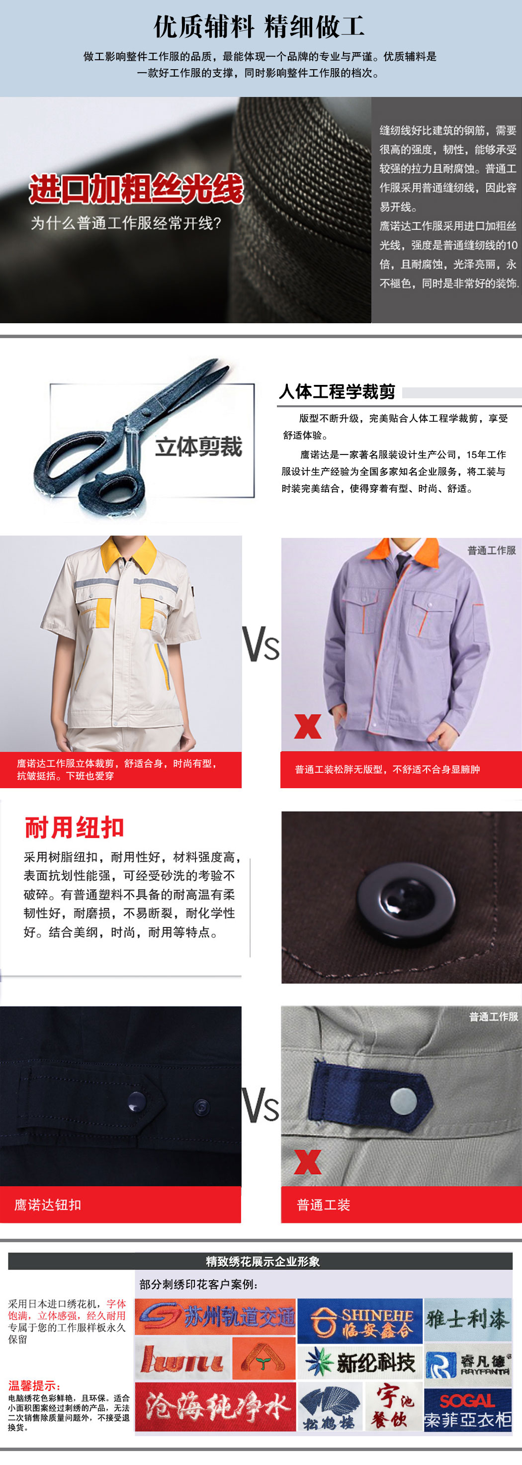 米色拼黃色短袖工作服AD09-1(圖2)