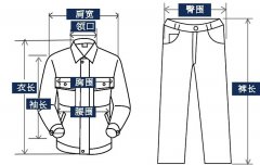 如何測量工作服尺碼？
