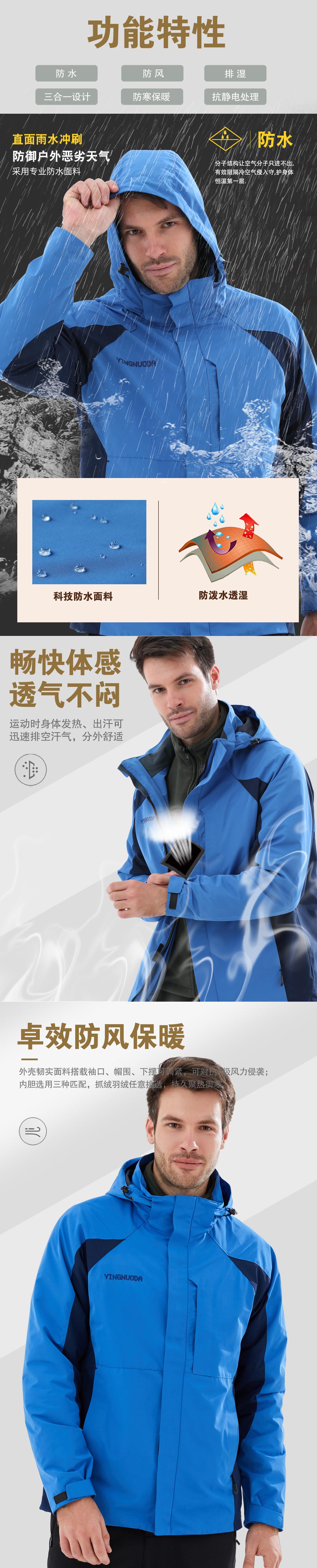 團體戶(hù)外沖鋒衣定制