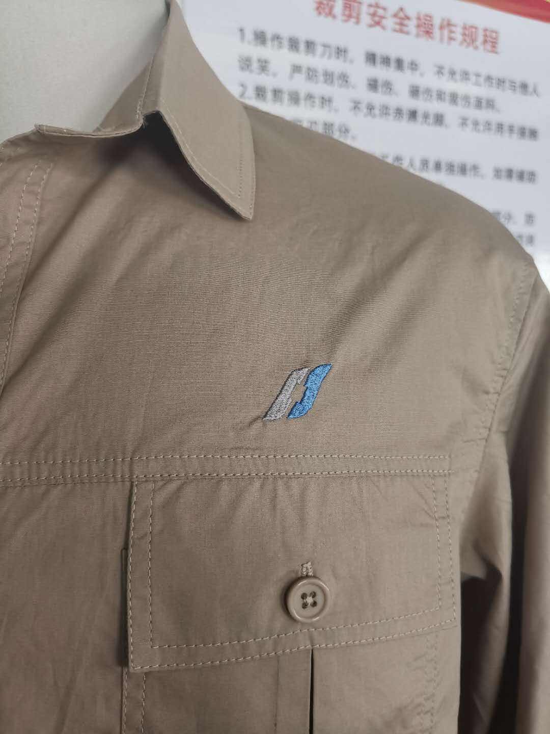 非得辦公牛仔工作服春秋長(cháng)袖工作服短袖工作服定做樣衣